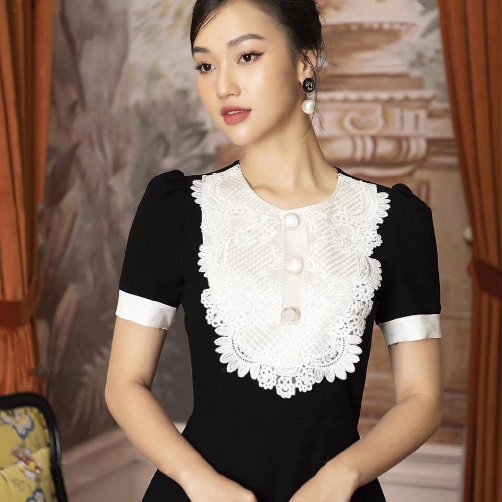 Đầm công sở - Váy dự tiệc chất rayon thái cao cấp co giãn nhẹ mặc thoáng Stefanie | BigBuy360 - bigbuy360.vn