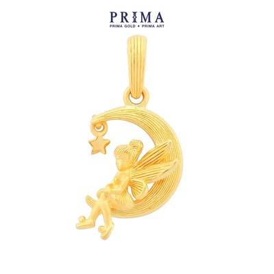 PRIMA Mặt dây chuyền  24K - BST Fairy Collection - Thiên Thần và Mặt Trăng - 111P1326