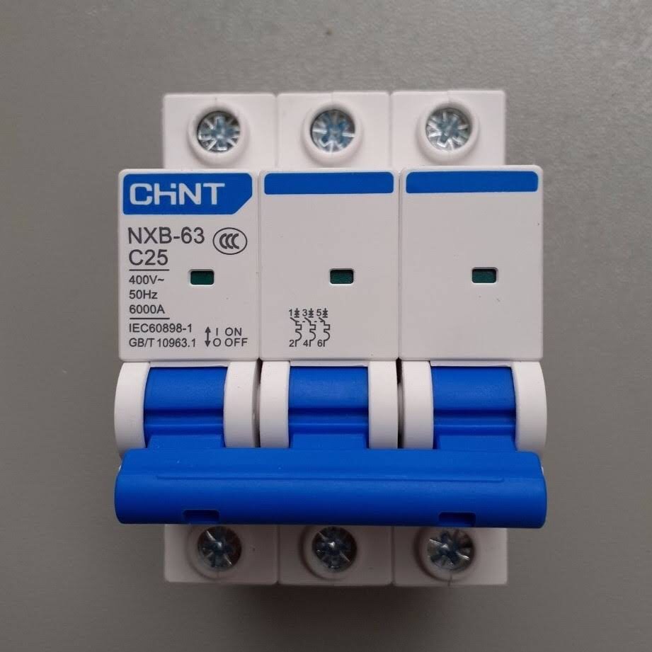 Aptomat MCB 3 Pha Chint NXB-63 6A, 10A, 16A, 25A, 32A, 40A, 50A