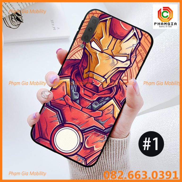 Ốp lưng hình đẹp SAMSUNG A01 2020 A2 CORE J7Pro J7+ A6 A6+ A7 A8 A8+ A8Star 2018 iron man, anh hùng marvel