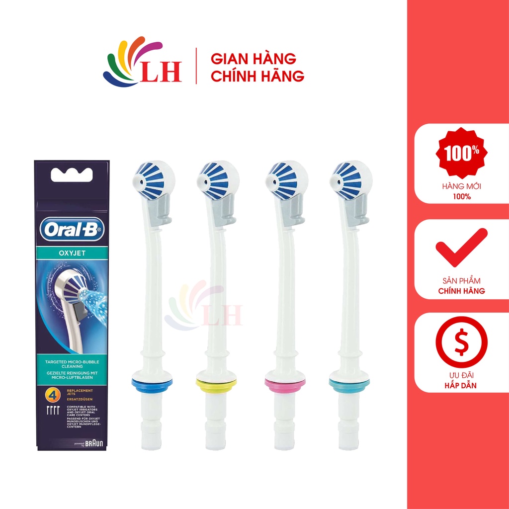 Đầu xịt thay thế máy tăm nước vệ sinh răng miệng Oral-B Oxyjet  - Hàng nhập khẩu