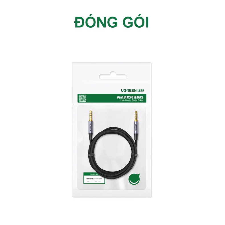 Dây AV 2 đầu giắc 3.5mm kết nối Microphone UGREEN AV183