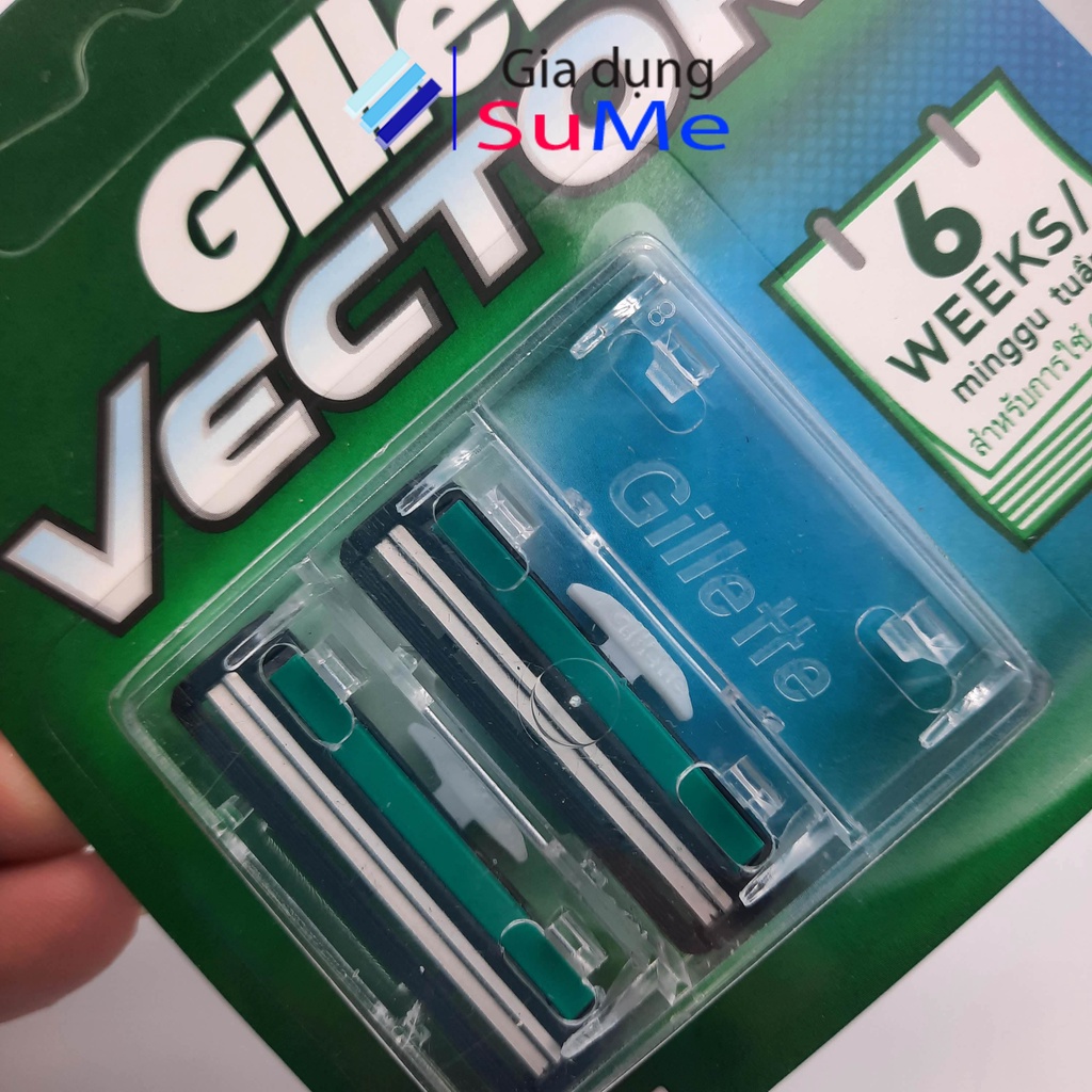 Dao cạo râu lưỡi kép Gillette Vector loại tốt