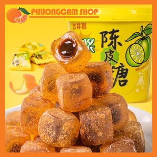 1 Hộp Kẹo dẻo ô mai Quýt thơm hộp 238gr càng ăn càng mê, cực ngon