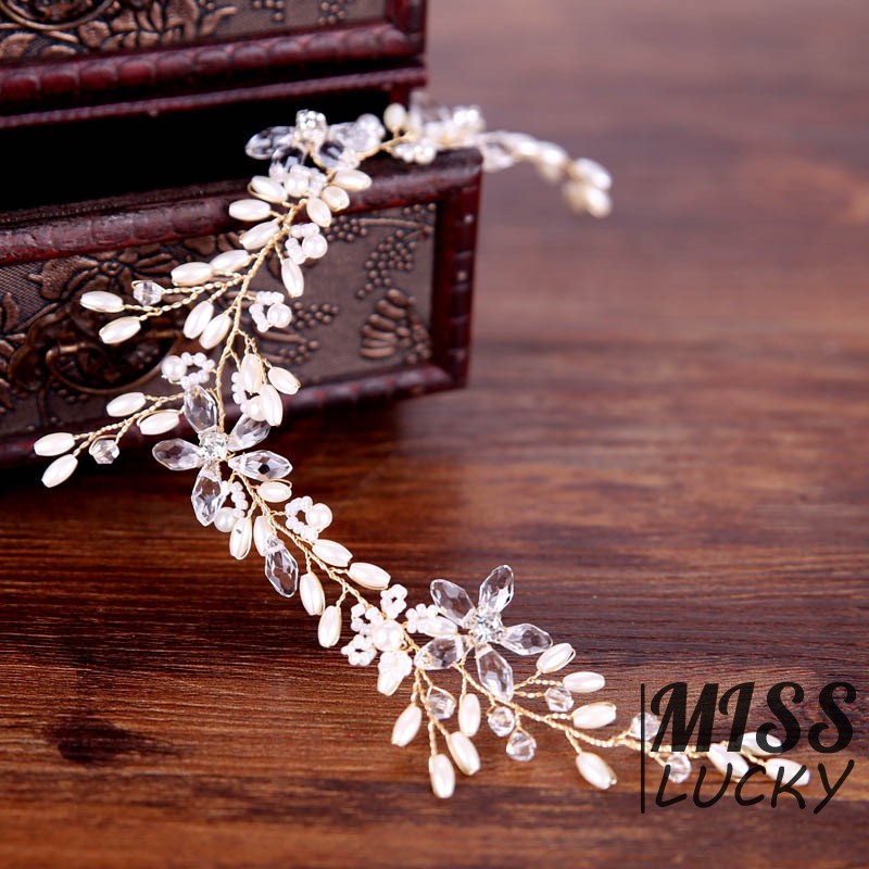 Ghim cài tóc đính đá xinh xắn dành cho cô dâu