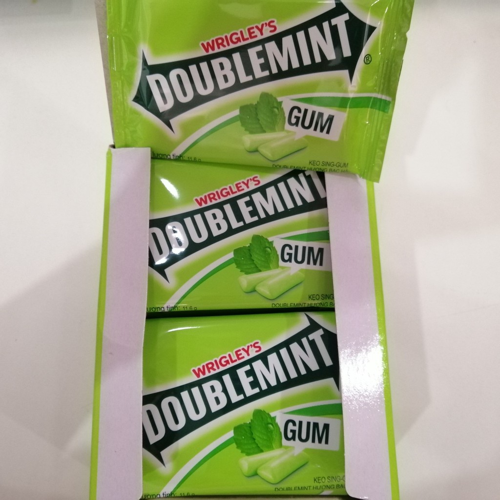 Kẹo Sing-gum Doublemint Hương Bạc Hà (Vỉ 11.6g)