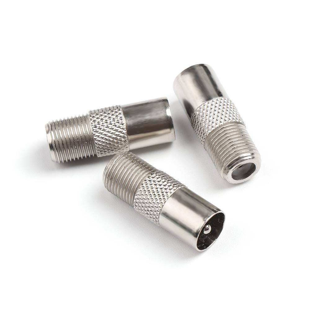 Set 10 Bộ Chuyển Đổi Ăng Ten F Female Sang Male Chất Lượng Cao