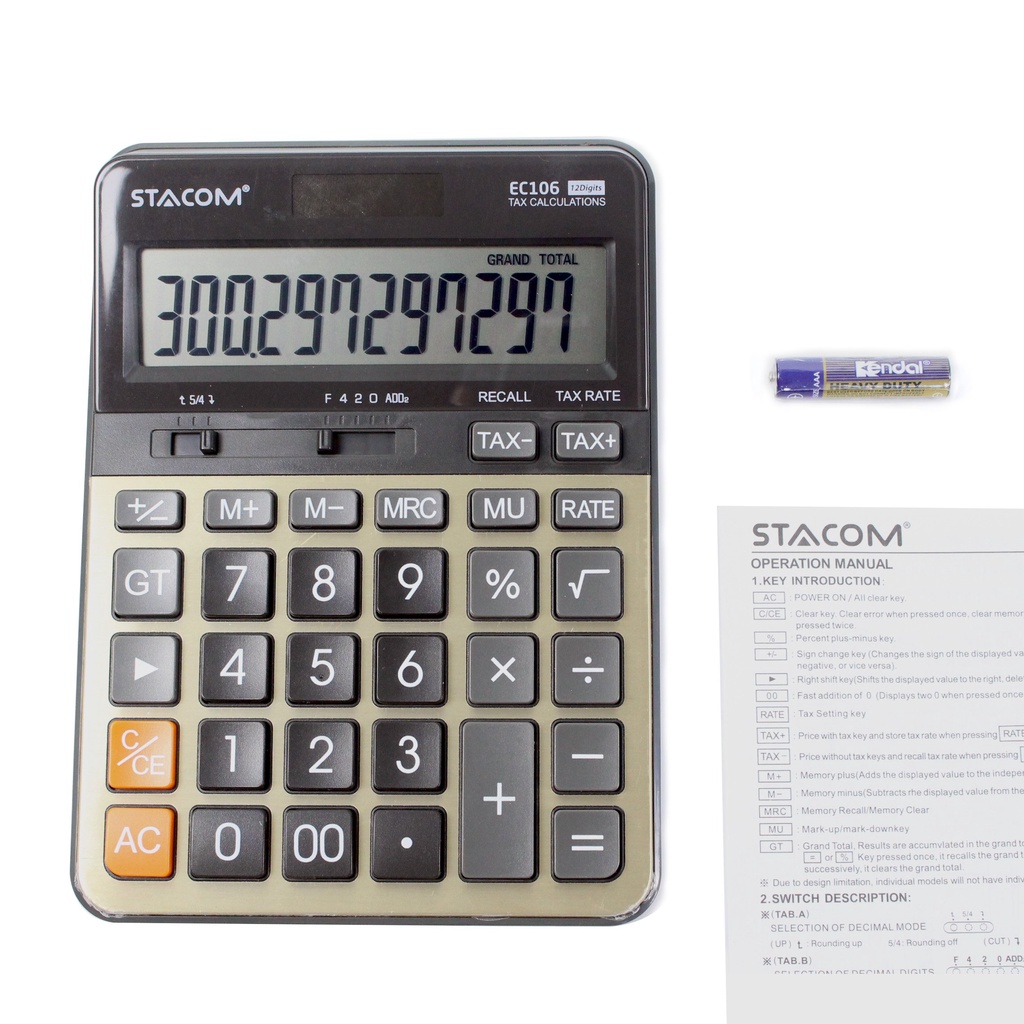 Máy tính cầm tay văn phòng Stacom 12 số EC106