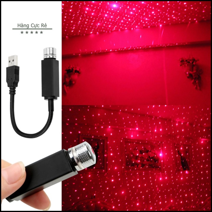Đèn Lazer cổng USB -  Đa hoa văn – Trang trí nhà cửa ô tô xe hơi siêu đẹp