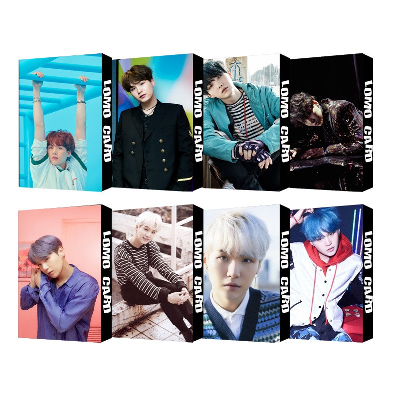 Lomo card BTS Suga bộ ảnh hộp 30 ảnh thẻ hình nhóm nhạc idol Hàn quốc