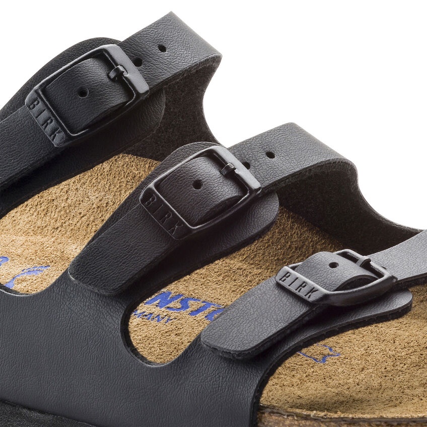 Dép Quai Ngang Nam, Nữ Birkenstock FLORIDA BCK053011 MÀU ĐEN