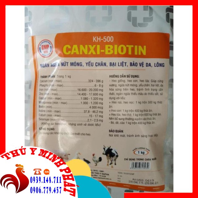 CANXI BIOTIN GÓI 1KG NAPHAVET