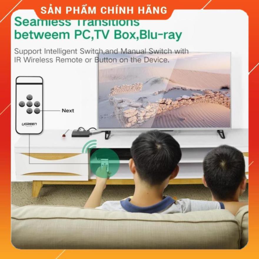 [CHÍNH HÃNG] Bộ gộp HDMI 5 vào 1 ra chính hãng Ugreen 40205 cao cấp bảo hành 18 tháng