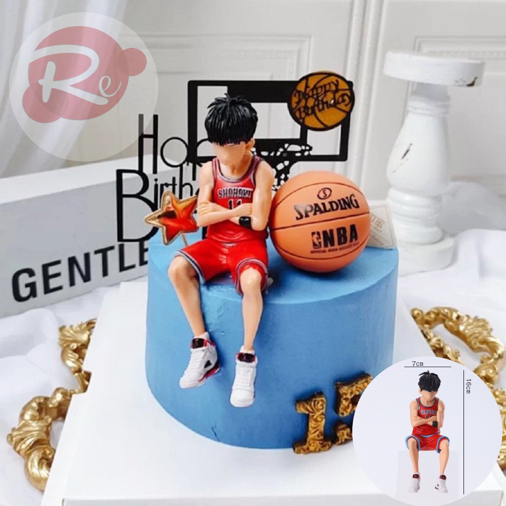 [SIÊU RẺ❤️] – Cầu thủ bóng rổ - Trang trí bánh sinh nhật bánh kem