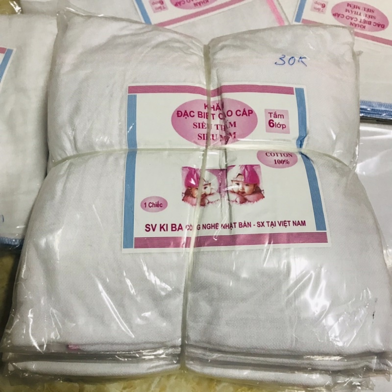 Khăn tắm 6 lớp cho bé