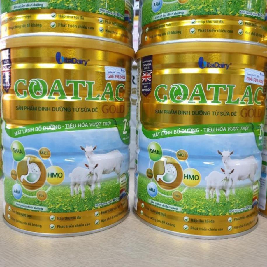 Sữa dê GOATLAC GOLD đủ số 0+, 1+, 2+, BA mẫu mới lon 800g Date mới 2022