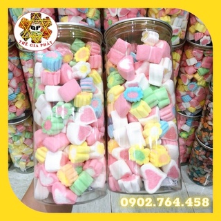 Kẹo bông sữa đủ vị 250g kẹo bông gòn Marshmallow xốp mềm, dẻo thơm ngọt MBS HATBITIEU