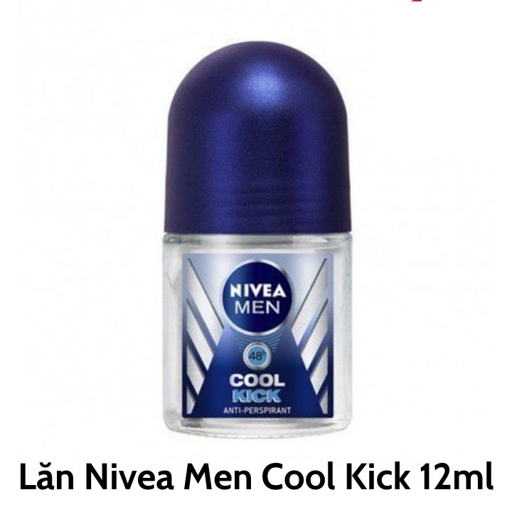 (12ml) Lăn ngăn mùi Nivea Men Cool Kick Mát Lạnh