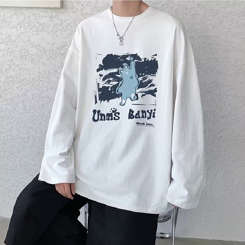 Áo Thun Dáng Rộng In Họa Tiết Hoạt Hình Phong Cách Hip Hop Nhật Bản Thời Trang Cho Nam Và Nữ size M-5XL