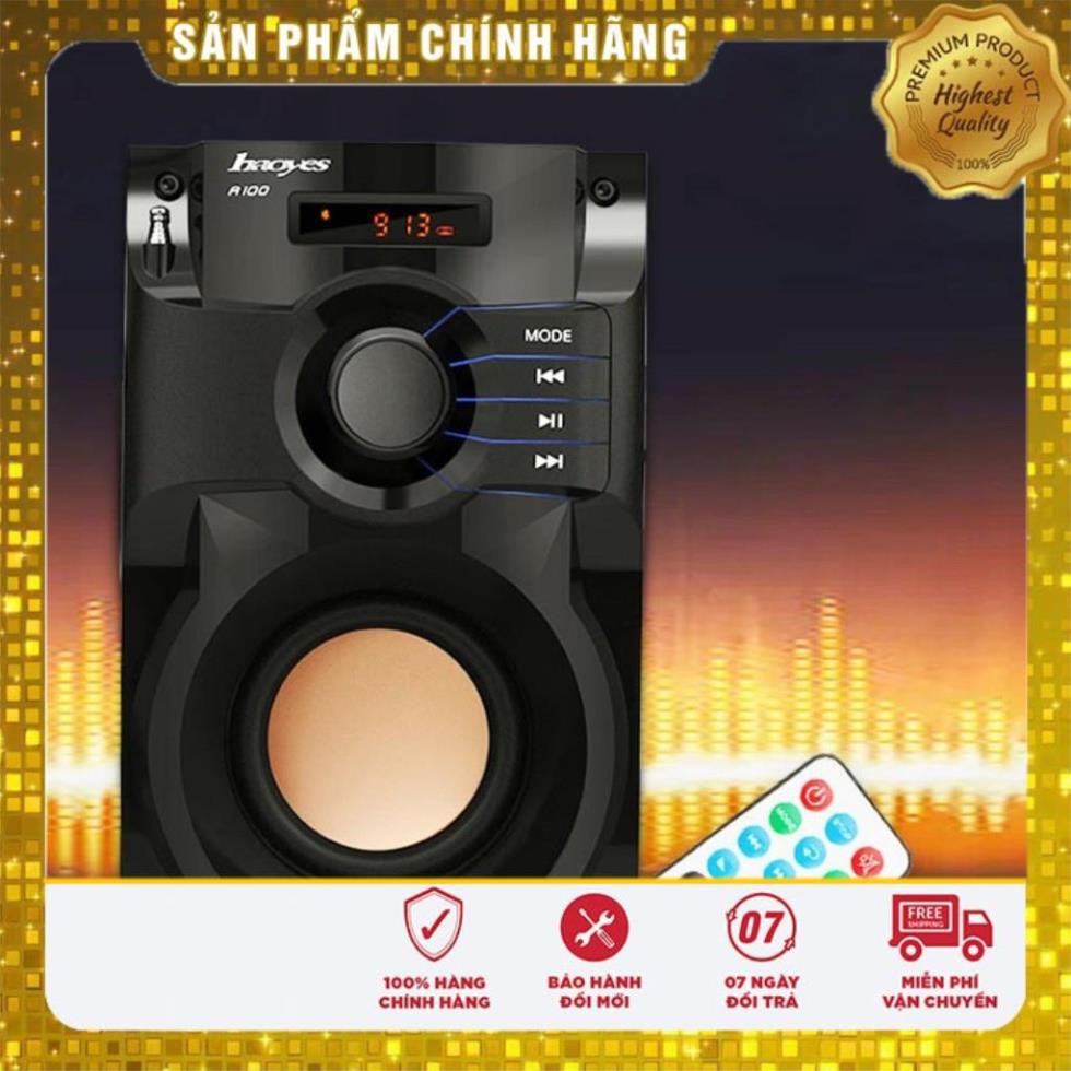 FreeShip- Loa Nghe nhạc Cao Cấp Super Bass A100 - Loa bluetooth mini siêu trầm cực hay (có điều khiển từ xa) dc2612