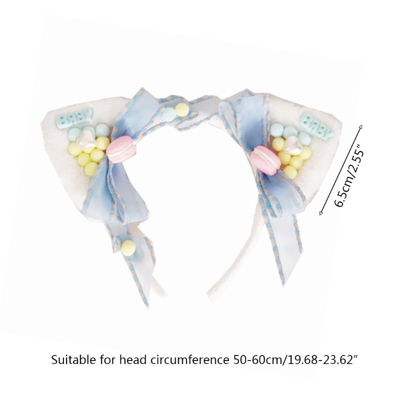 Băng Đô Nơ Tai Gấu Bông Hóa Trang Halloween