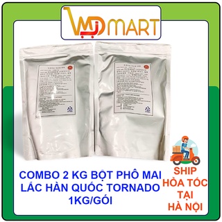 Combo 2kg Bột phô mai lắc Hàn Quốc TORNADO gói 1kg