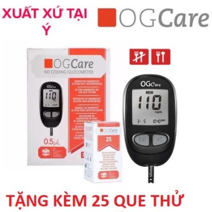 Máy Đo Đường Huyết Ogcare (Bảo hành trọn đời)