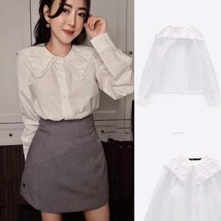[Thanh lý] Áo sơmi cổ bèo zara