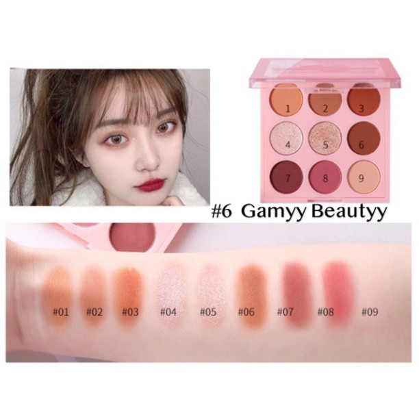 Bảng Phấn Mắt 9 Ô SWEET CHEEK AND SHADOW PALTEET tone xinh xắn . Hot | BigBuy360 - bigbuy360.vn