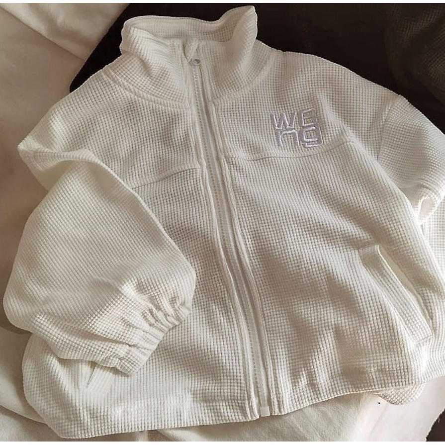 Áo khoác cardigan dáng rộng phong cách Hàn Quốc dễ phối đồ cho bé