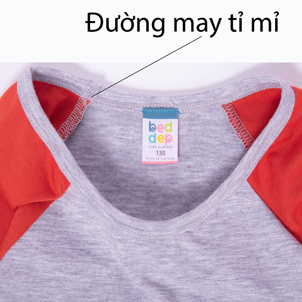 Bộ Bé Trai Dài Tay Chất Cotton In Hình Hổ Ngộ Nghĩnh Thời Trang Cao Cấp Herokids BB17