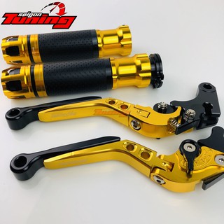 Combo 4: Bao tay + tay thắng (TAY PHANH ) cao cấp dành cho dòng xe SH mode và PCX (HÌNH THỰC TẾ ) - Màu vang GOLD