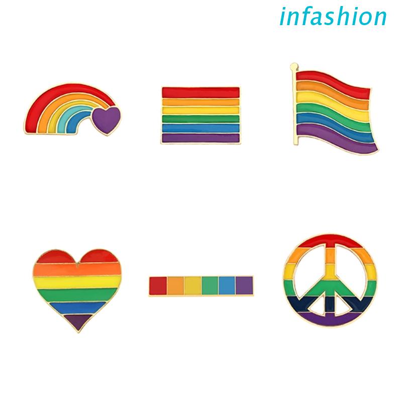 Ghim Cài Áo Hình Cờ Cầu Vồng LGBT
