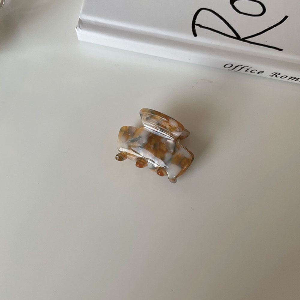 Kẹp tóc càng cua kiểu dáng hình học bằng nhựa resin thời trang cho nữ