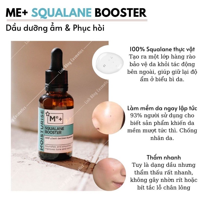 DẦU DƯỠNG ẨM PHỤC HỒI DA ME+ SQUALANE BOOSTER