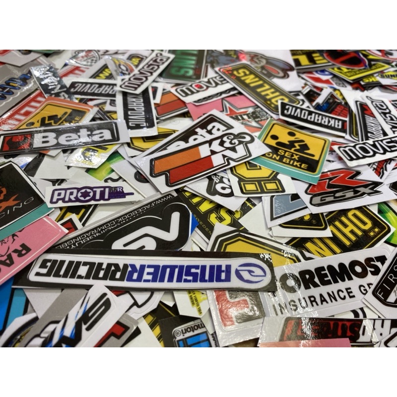 SET 50 LOGO DECAL 3 LỚP TRANG TRÍ XE /STICKER LOGO CHỮ / STICKER HÌNH
