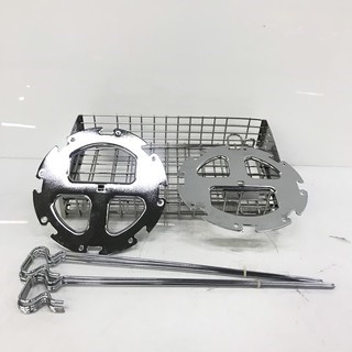 (Mã CHUT002 giảm 8%) Bộ phụ kiện lò nướng chuyên dụng SHARP ACC-EO30 - Vỉ nướng đa năng và 8 xiên quay - Hàng Chính Hãng