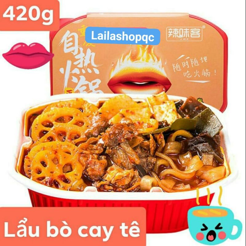 combo 16 lẩu tự sôi bò cay tê