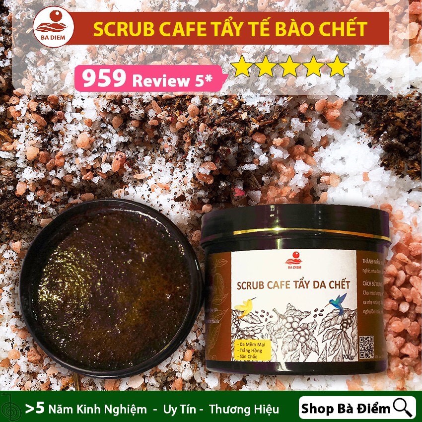 Tẩy Da Chết Body Toàn Thân Muối Tắm Cà Phê 700gr | Muối Cafe Body Scrub HandMade