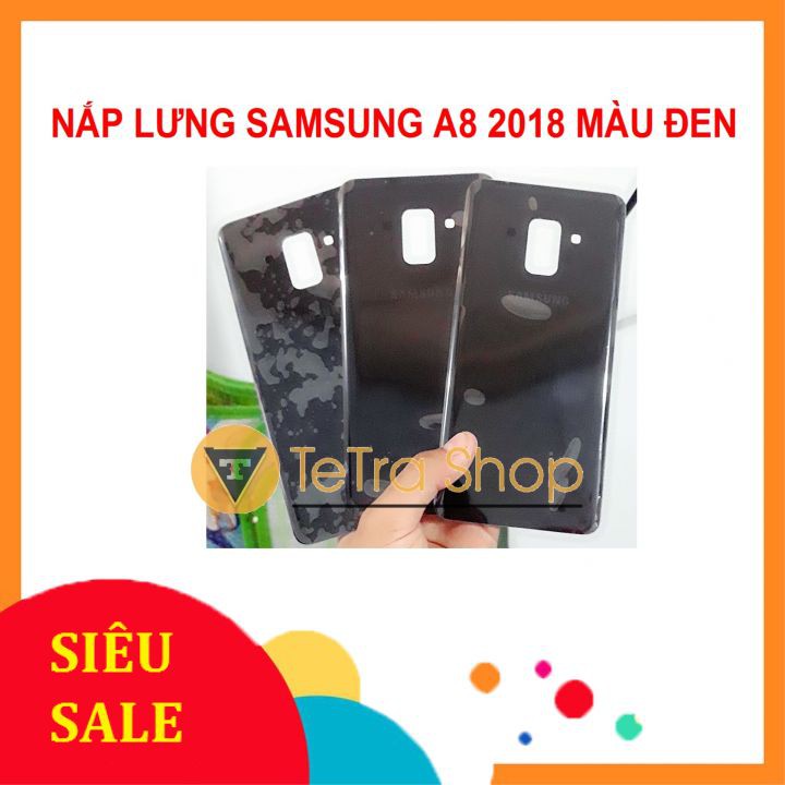 NẮP LƯNG SAMSUNG A8 2018 MÀU ĐEN