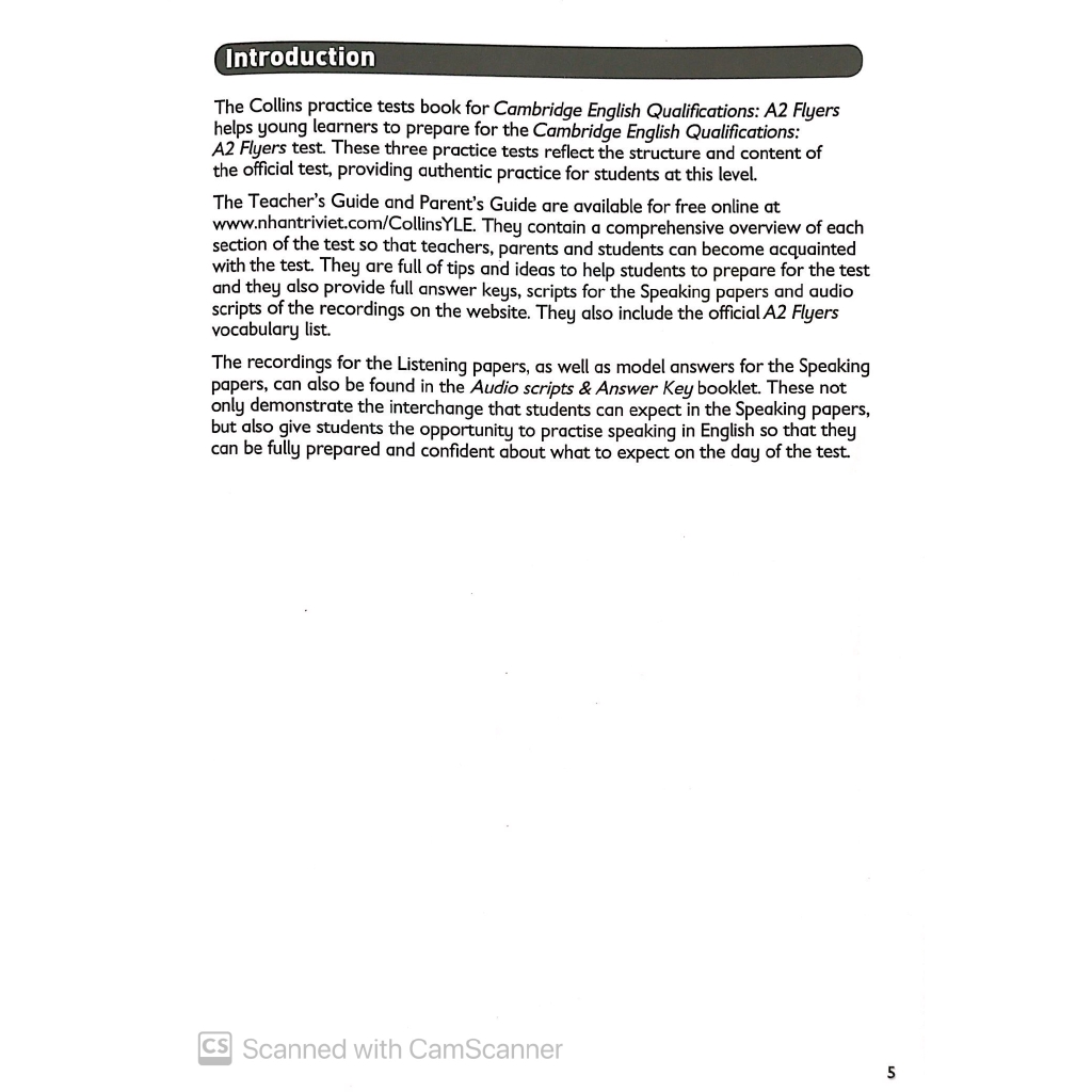 Sách - Cambridge English Qualifications - A2 Flyers (Three Practice Test) (2018)