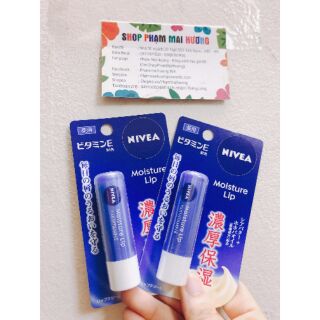 Son dưỡng môi Nivea Moisture Lip Nhật bản