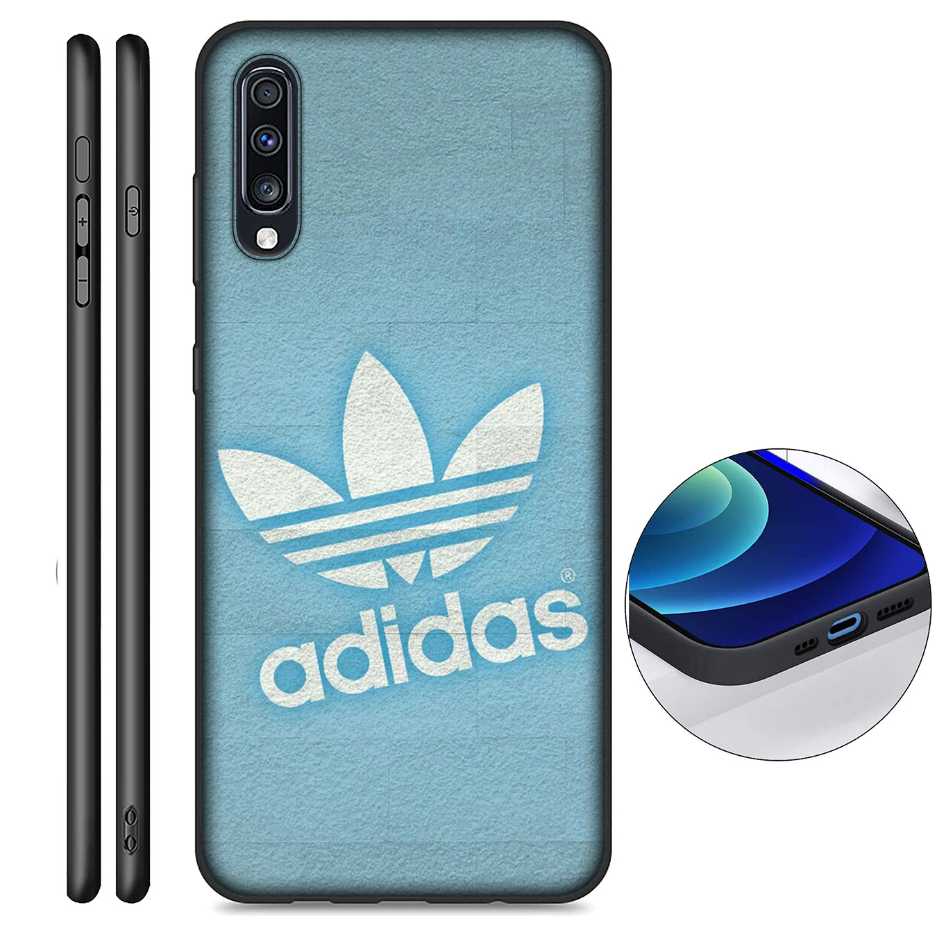 Ốp điện thoại silicon mềm hình hoa Adidas B2 cho Samsung Galaxy S9 S10 S20 FE Ultra Plus Lite S20 S9 S10 S20Plus