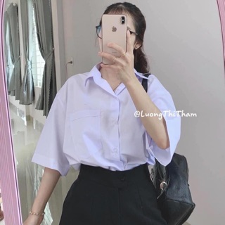 Sơ mi trắng tay lỡ