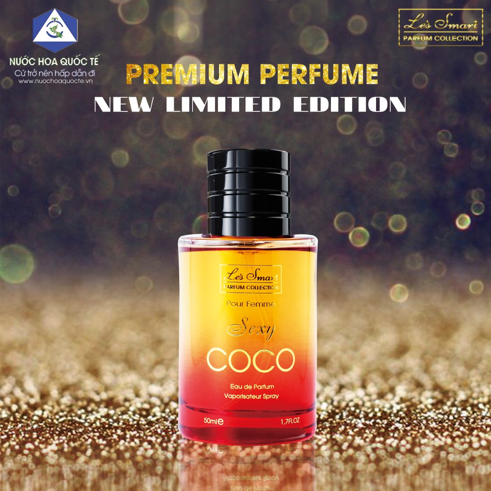 Nước hoa nữ chính hãng thơm lâu, Dầu Thơm mùi ngọt ngào nữ - Nồng độ EDP dung tích 50ml - S.E.X.Y COCO Nuochoaquocte