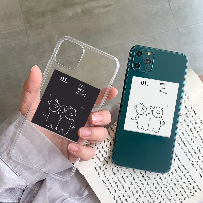 Ốp lưng iphone in chữ One Two Three 6 6S 6Plus 6S Plus 7 8 7Plus 8Plus X XSMax 11 11 Pro 11 ProMax - Infinity Case M693