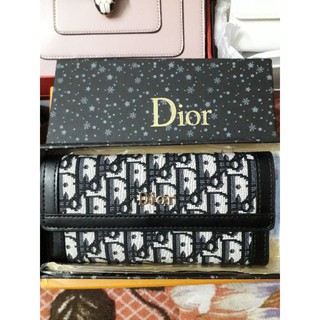 sét 2 ví cầm tay dior thổ cẩm siêu đẹp fun hộp