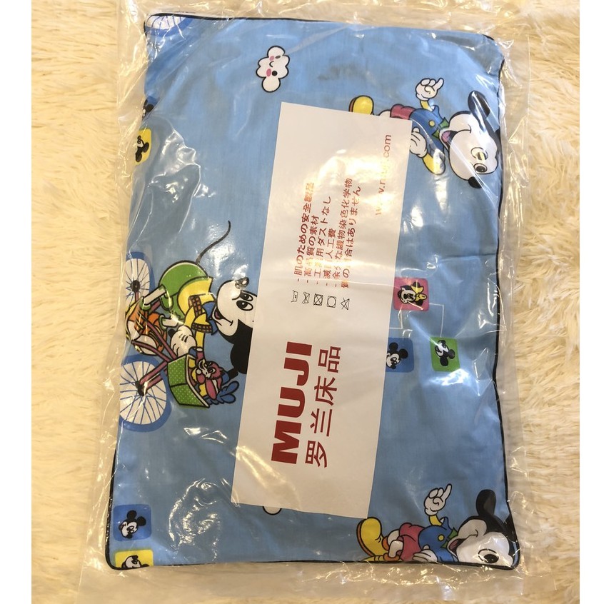 Gối trẻ em MUJI Cotton 100% cao cấp size 30x42cm (gồm vỏ gối + ruột gối)