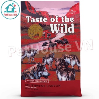 TASTE OF THE WILD SOUTHWEST CANYON - Bao 12Kg Thức Ăn Hạt Cho Chó Vị Heo Rừng Nướng Hàng Chính Hãng