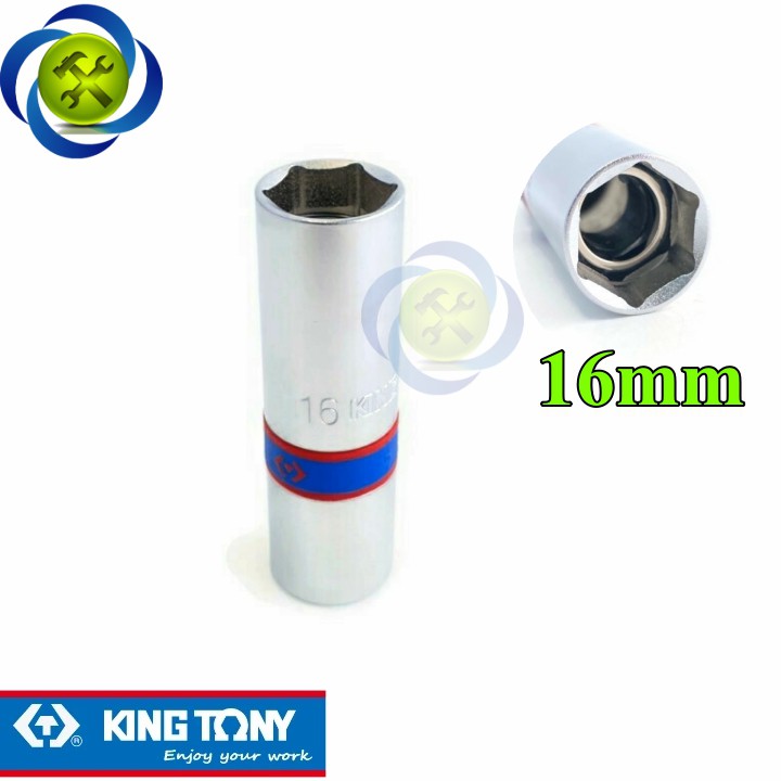 Tuýp tháo bugi 16mm có nam châm Kingtony 466516M dài 70mm 6 cạnh